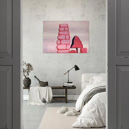 UNTITLED WALL - Philip Guston Brushed Aluminum Print - 70x100 cm / 28x40 inches | Philip Guston Aluminum Print | Philip Guston Prints
