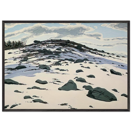Shadow on Frankfort Barren - 1982 - Neil Welliver 70x100 cm / 28x40 inches Framed Art Print – Black Wooden Frame