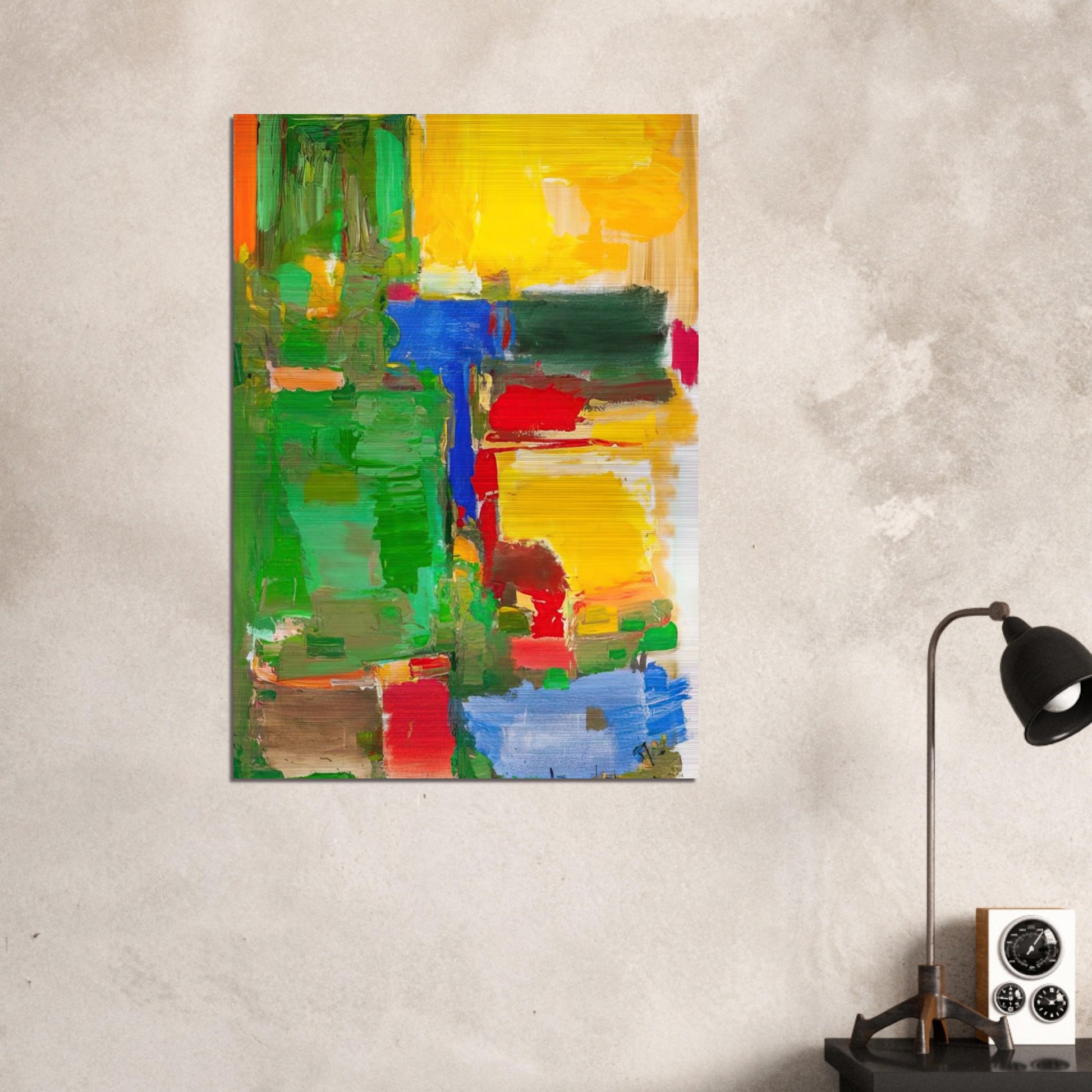 Dew and Dusk - Hans Hofmann Brushed Aluminum Print - 70x100 cm / 28x40 inches | Hans Hofmann Aluminum Print | Hans Hofmann Prints