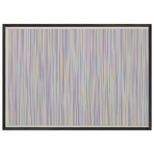 Pocono - 1984 - Gene Davis 70x100 cm / 28x40 inches Framed Art Print – Black Wooden Frame