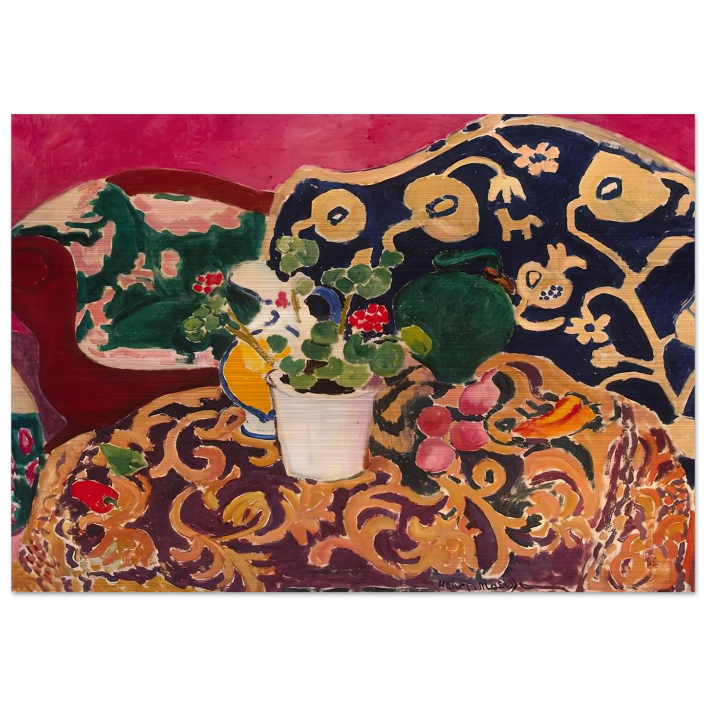 SPANISH STILL LIFE SEVILLE II 1911 - Henri Matisse Brushed Aluminum Print - 70x100 cm / 28x40 inches | Henri Matisse Aluminum Print | Henri Matisse Prints