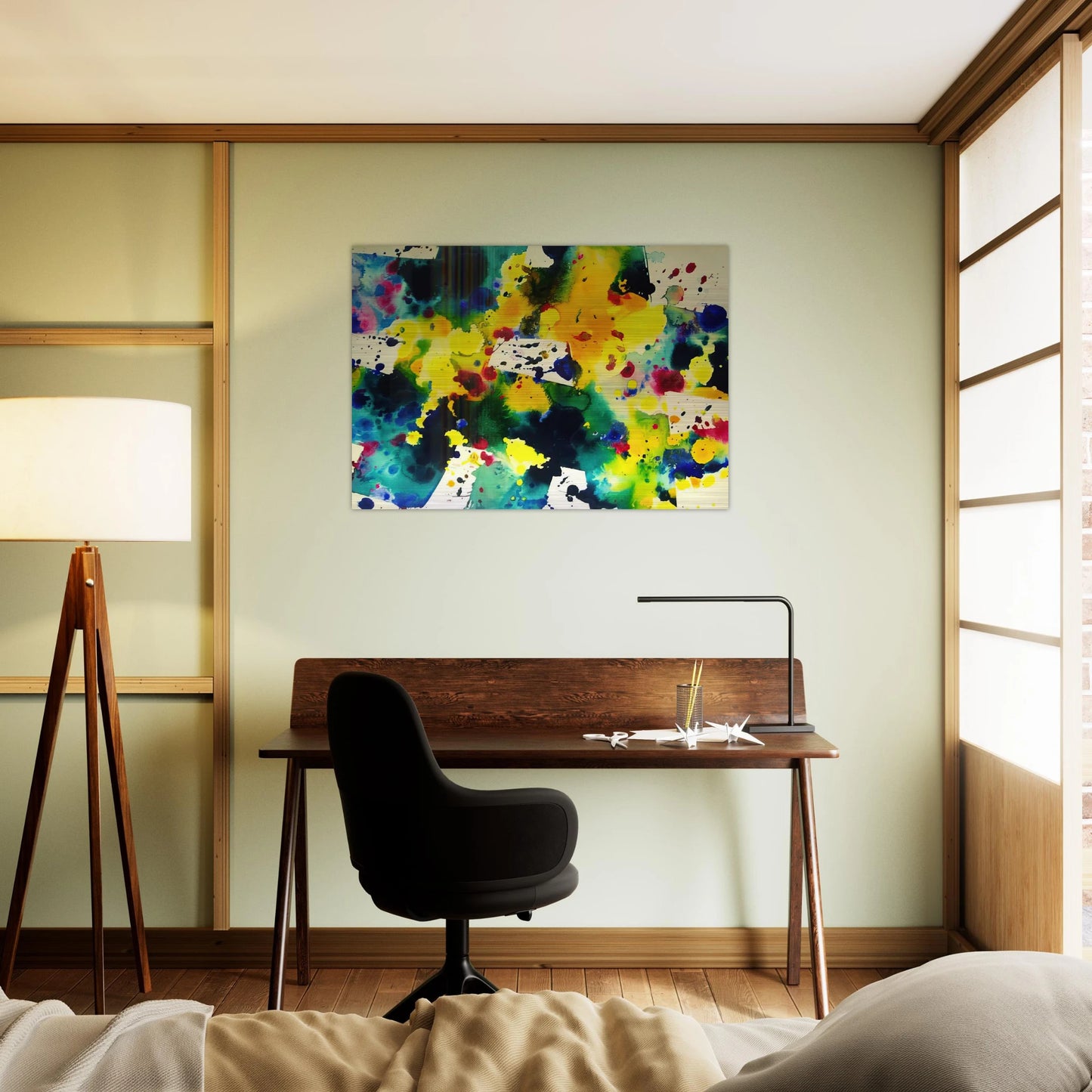 Tokyo - Sam Francis Brushed Aluminum Print - 70x100 cm / 28x40 inches | Sam Francis Aluminum Print | Sam Francis Prints