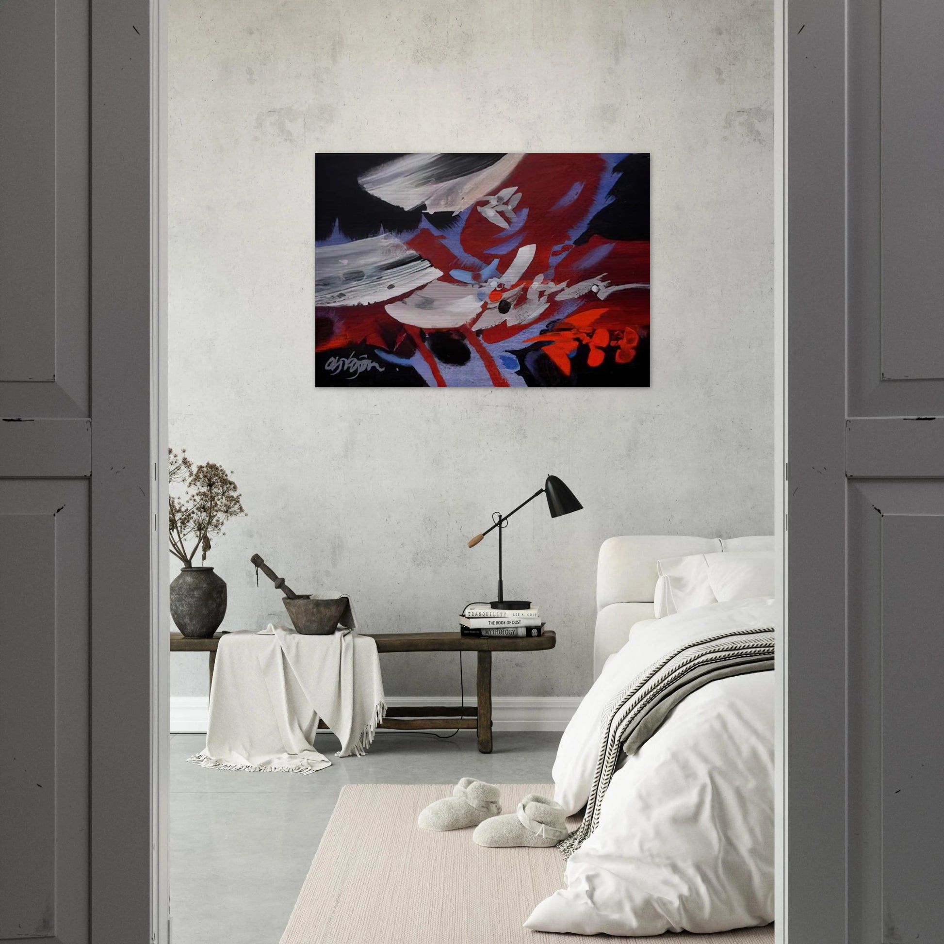 VIENTOS 1989 - Alejandro Obregon Brushed Aluminum Print - 70x100 cm / 28x40 inches | Alejandro Obregon Aluminum Print | Alejandro Obregon Prints