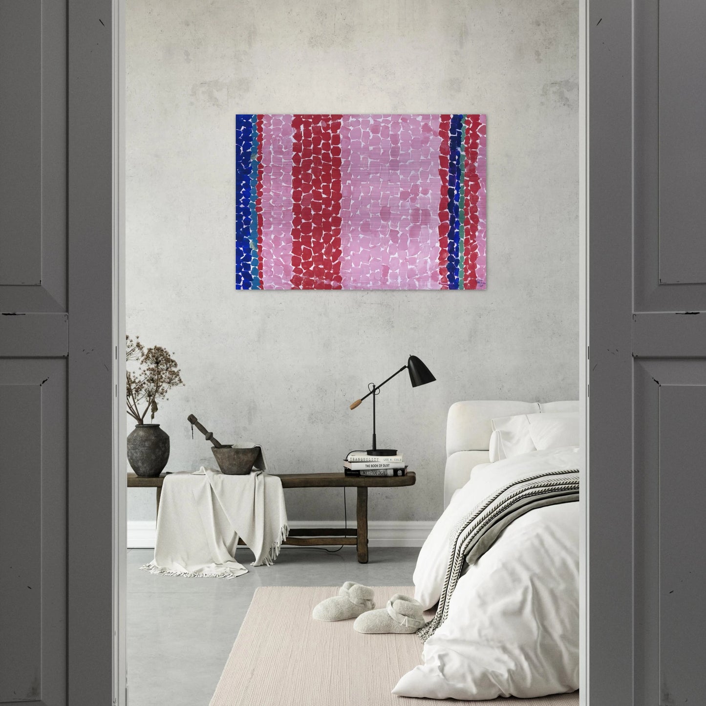 A GLIMPSE OF MARS 1969 - Alma Woodsey Thomas Brushed Aluminum Print - 70x100 cm / 28x40 inches | Alma Woodsey Thomas Aluminum Print | Alma Woodsey Thomas Prints