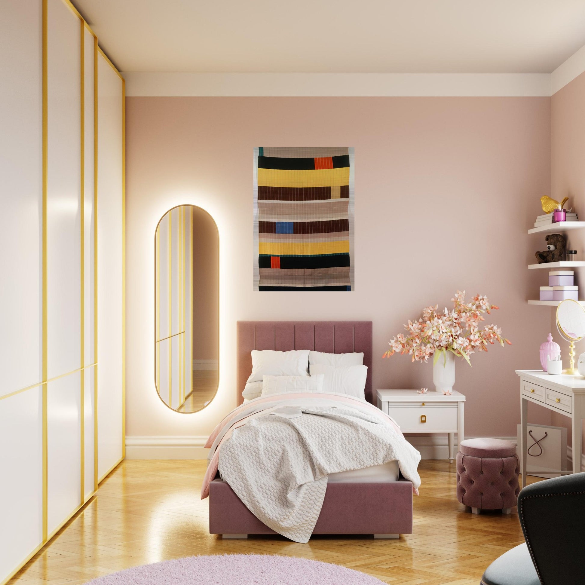 WALL HANGING 1925 1 - Anni Albers Brushed Aluminum Print - 70x100 cm / 28x40 inches | Anni Albers Aluminum Print | Anni Albers Prints