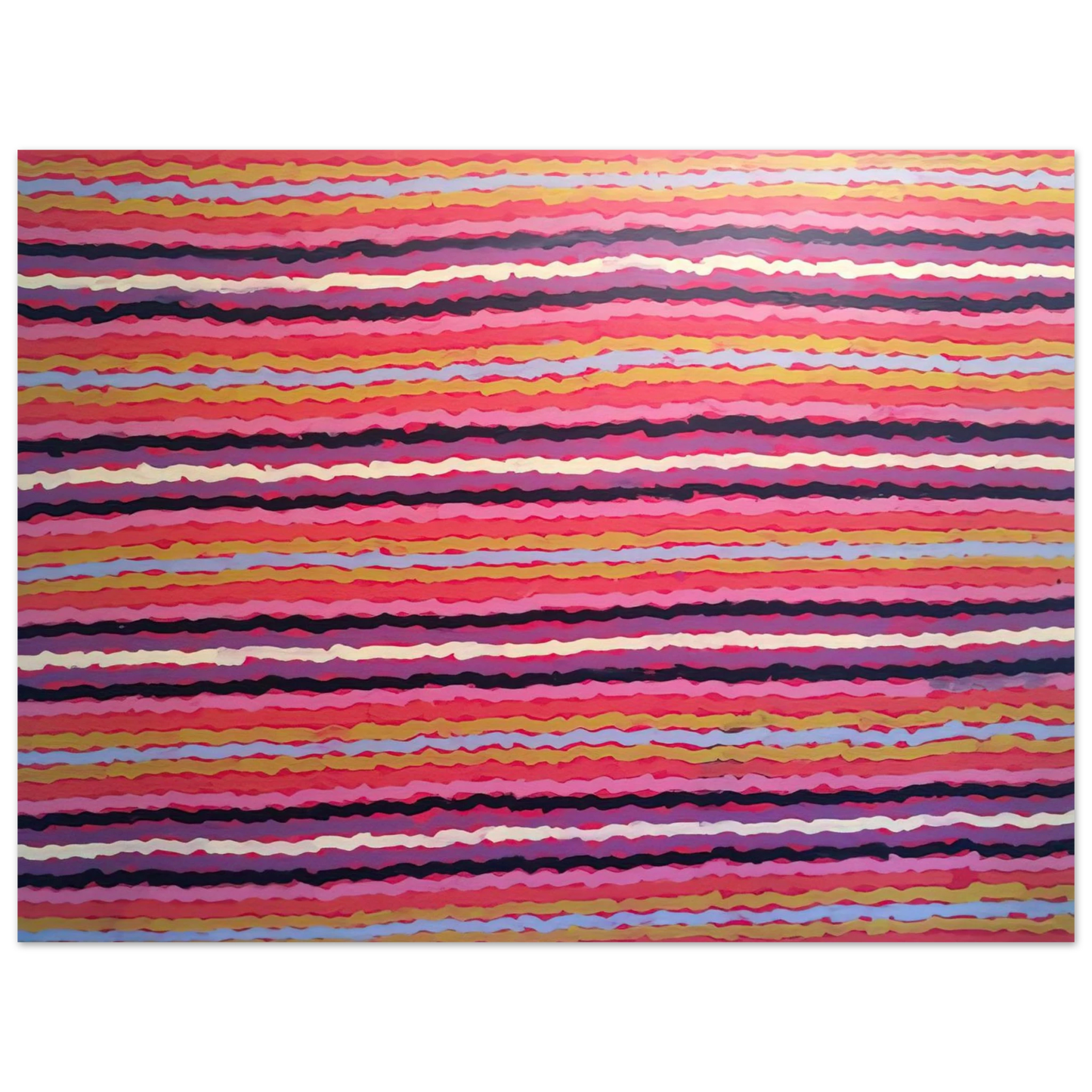 Clifford Possum Tjapaltjarri - Spear Dreaming, South of Naperby - 1995  75x100 cm / 30x40inches Fine Art Poster