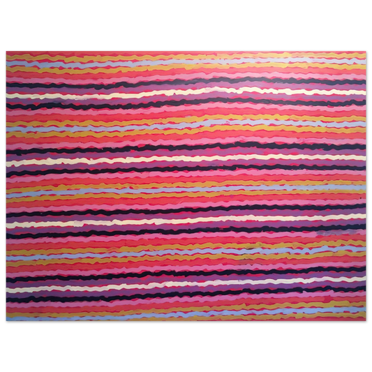 Clifford Possum Tjapaltjarri - Spear Dreaming, South of Naperby - 1995  75x100 cm / 30x40inches Fine Art Poster