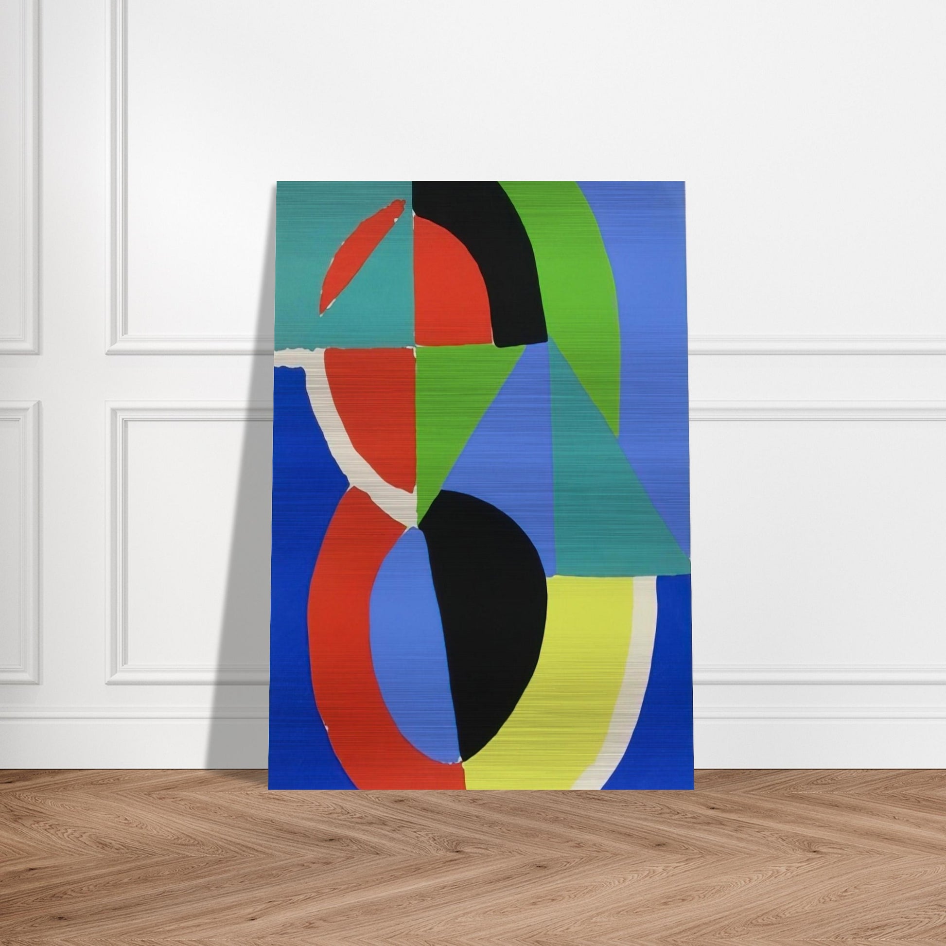 COMPOSITION 2 - Sonia Delaunay Brushed Aluminum Print - 70x100 cm / 28x40 inches | Sonia Delaunay Aluminum Print | Sonia Delaunay Prints
