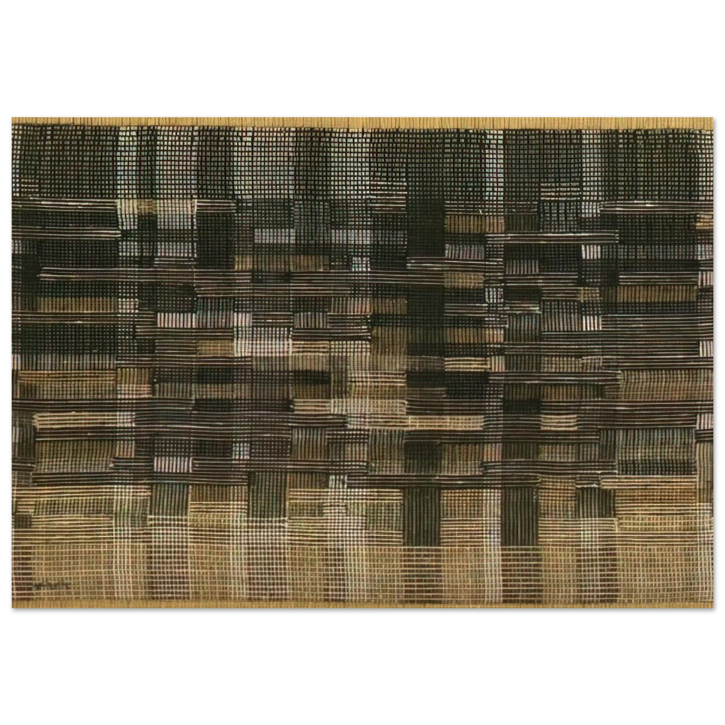 TAPESTRY 1948 - Anni Albers Brushed Aluminum Print - 70x100 cm / 28x40 inches | Anni Albers Aluminum Print | Anni Albers Prints