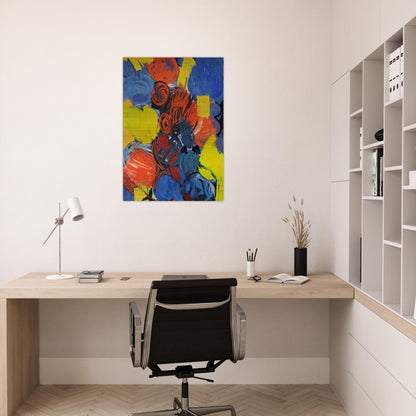 Weizengelb - 1962 - Ernst Wilhelm Nay Brushed Aluminum Print - 70x100 cm / 28x40 inches | Ernst Wilhelm Nay Aluminum Print | Ernst Wilhelm Nay Prints