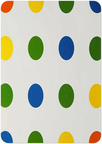 Bleu-Vert-Jaune-Orange - 1954 By Francois Morellet Pack of 10 Post Cards | Francois Morellet Post Cards | A6 (10.5 x 14.8 cm) - 4.1 x 5.8 inches