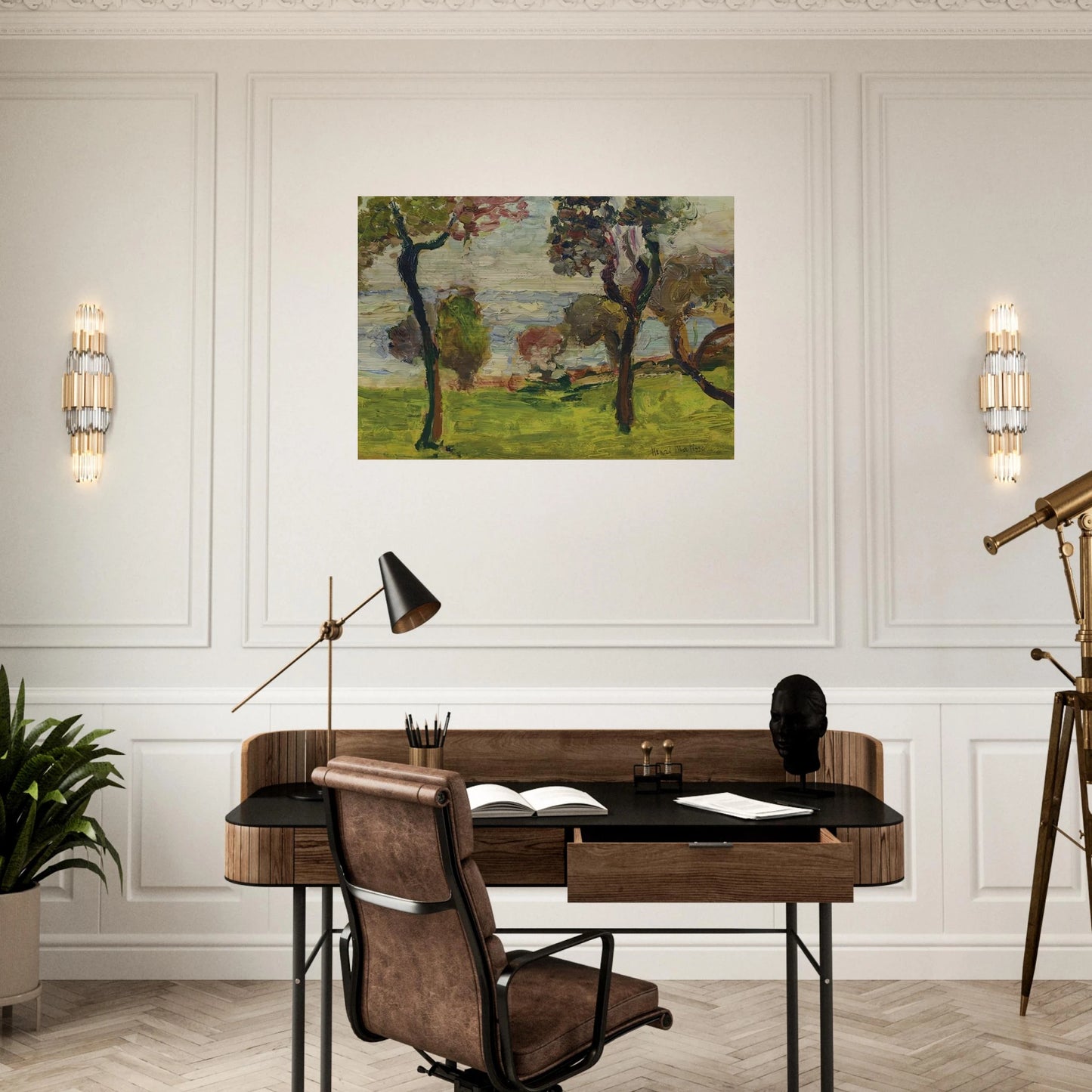 PAYSAGE 1898 - Henri Matisse Brushed Aluminum Print - 70x100 cm / 28x40 inches | Henri Matisse Aluminum Print | Henri Matisse Prints