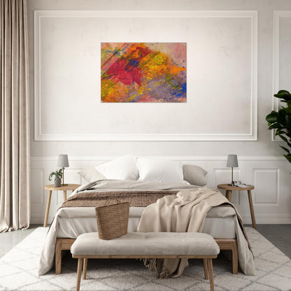 Red Linger - Sam Gilliam Acrylic Print - 70x100 cm / 28x40″ inches