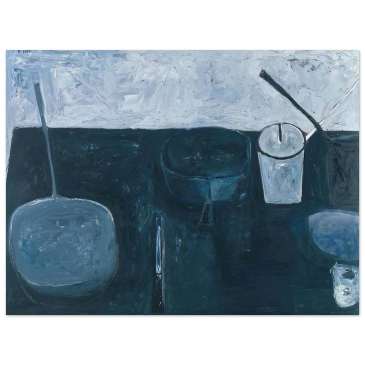 William Scott - Winter Still Life - 1956  75x100 cm / 30x40inches Fine Art Poster