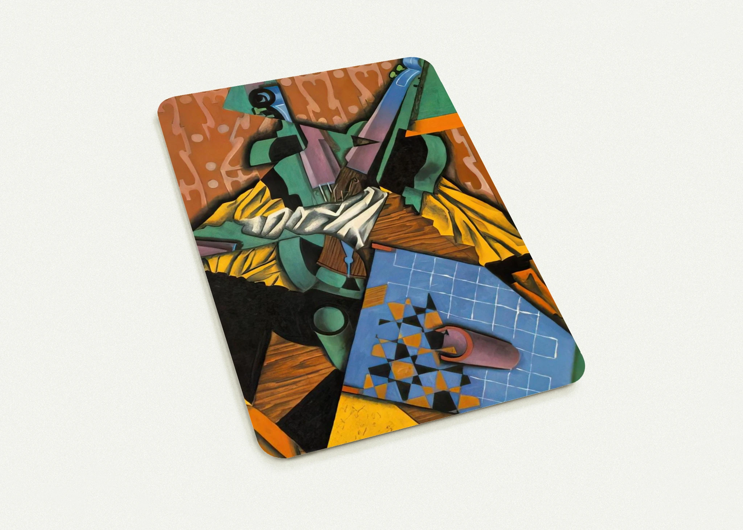 PHOTOGRAPH OF VIOLIN AND CHECKERBOARD 1913 By Juan Gris Pack of 10 Post Cards | Juan Gris Post Cards | A6 (10.5 x 14.8 cm) - 4.1 x 5.8 inches
