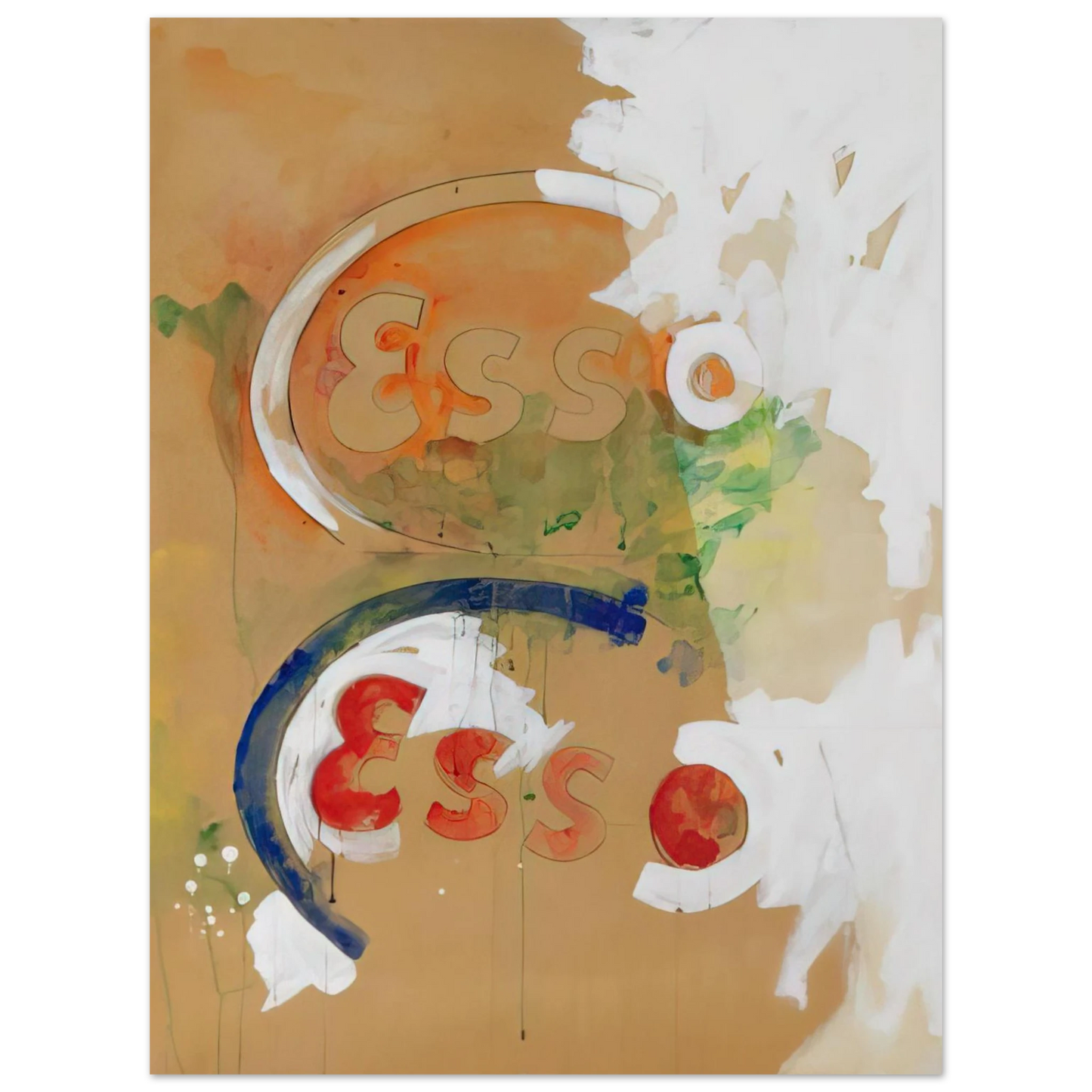 Mario Schifano - Segni di energia - Pop Art  75x100 cm / 30x40inches Fine Art Poster