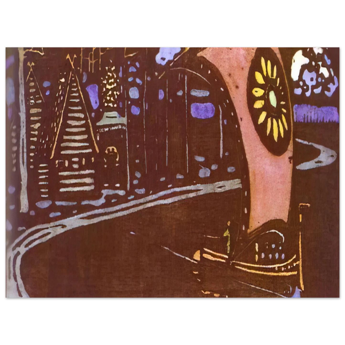 Wassily Kandinsky - THE GOLDEN SAIL 1903  75x100 cm / 30x40inches Fine Art Poster