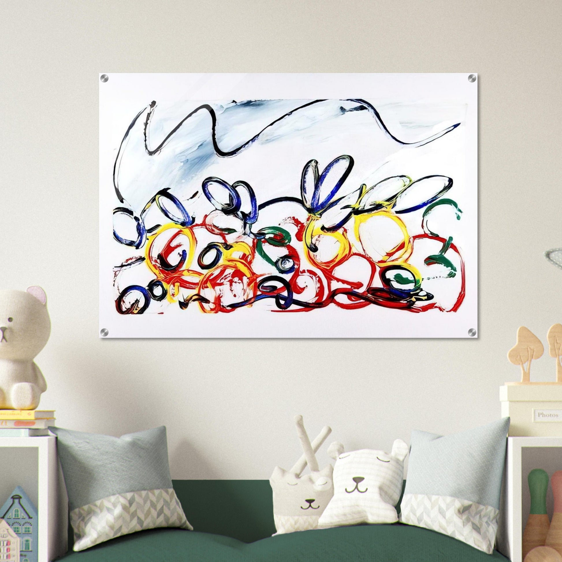 Acerbo - 1983 - Mario Schifano Acrylic Print - 70x100 cm / 28x40″ inches