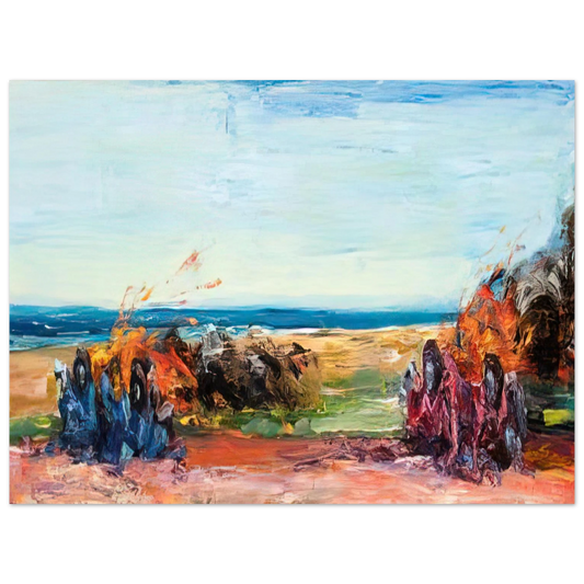 Carlos Almaraz - Car Crash Wipe Out on Pacific Coast Highway - 1984  75x100 cm / 30x40inches Fine Art Poster