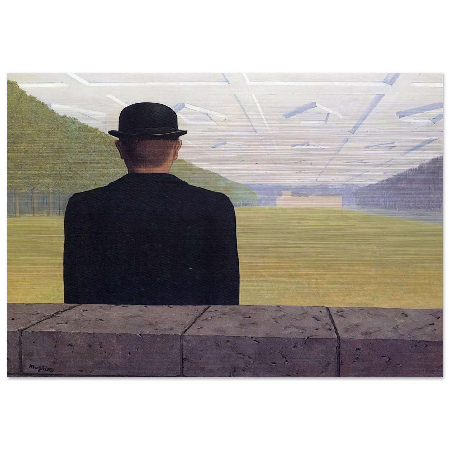 THE GREAT CENTURY 1954 - Rene Magritte Brushed Aluminum Print - 70x100 cm / 28x40 inches | Rene Magritte Aluminum Print | Rene Magritte Prints