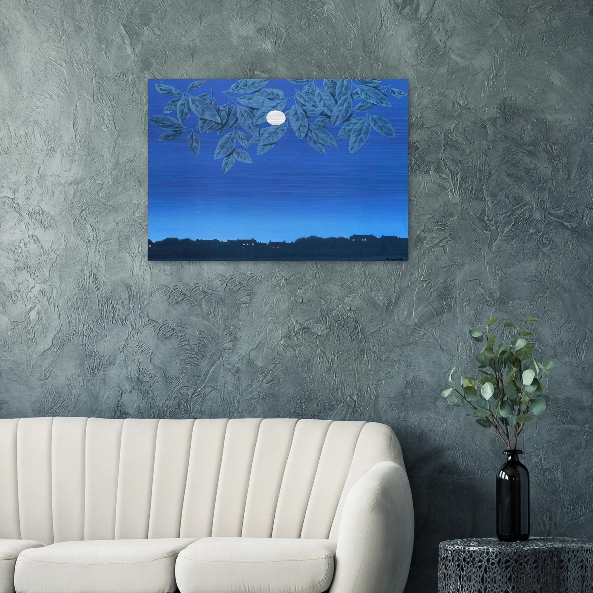 THE BLANK PAGE 1967 - Rene Magritte Brushed Aluminum Print - 70x100 cm / 28x40 inches | Rene Magritte Aluminum Print | Rene Magritte Prints