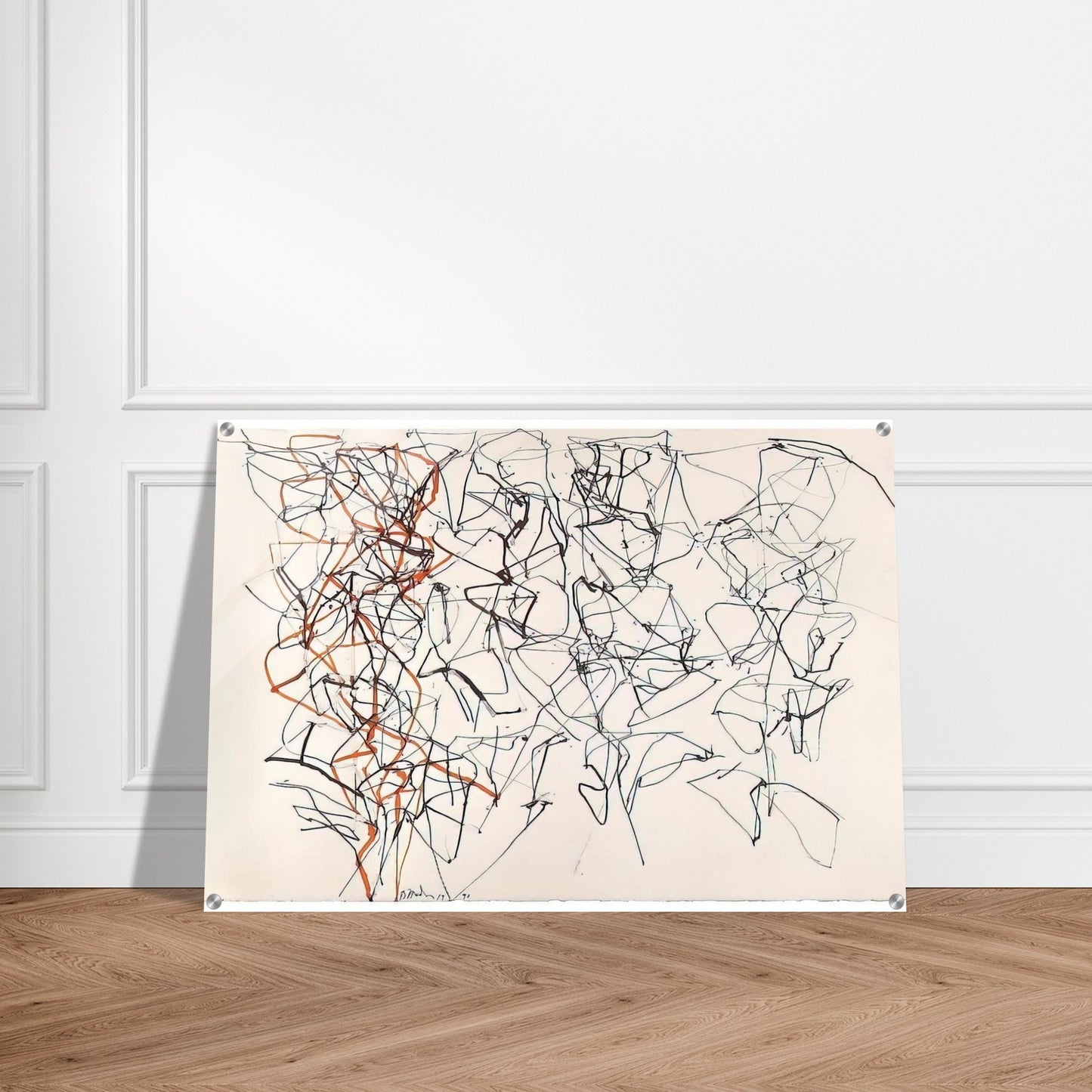 Study for the Virgins - 1990 - Brice Marden Acrylic Print - 70x100 cm / 28x40″ inches