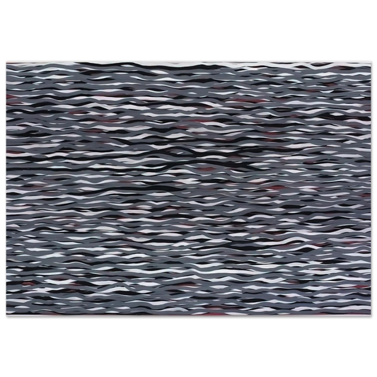 Horizontal Lines of Color - Sol LeWitt Brushed Aluminum Print - 70x100 cm / 28x40 inches | Sol LeWitt Aluminum Print | Sol LeWitt Prints