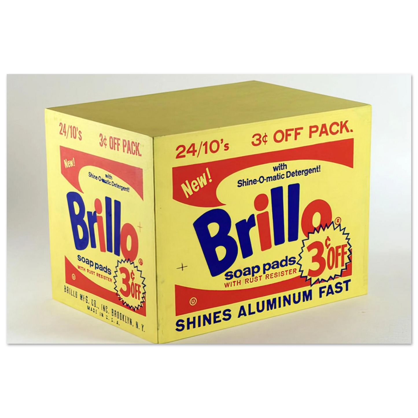 Andy Warhol - Brillo Box  3c Off  Fine Art Poster