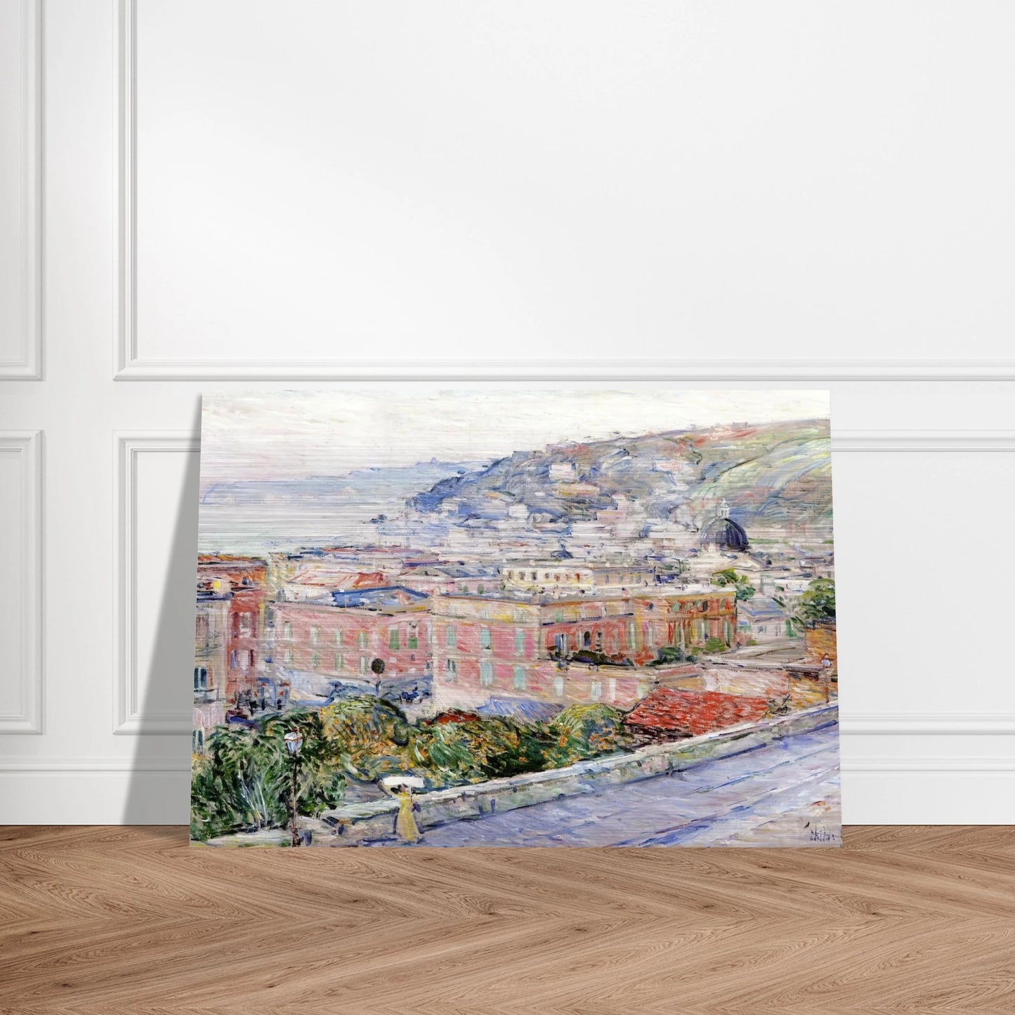 Naples - Childe Hassam Brushed Aluminum Print - 70x100 cm / 28x40 inches | Childe Hassam Aluminum Print | Childe Hassam Prints