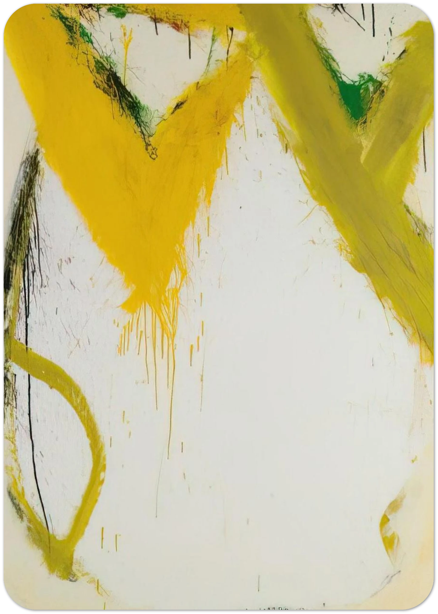 Butte - 1967 By Norman Bluhm Pack of 10 Post Cards | Norman Bluhm Post Cards | A6 (10.5 x 14.8 cm) - 4.1 x 5.8 inches