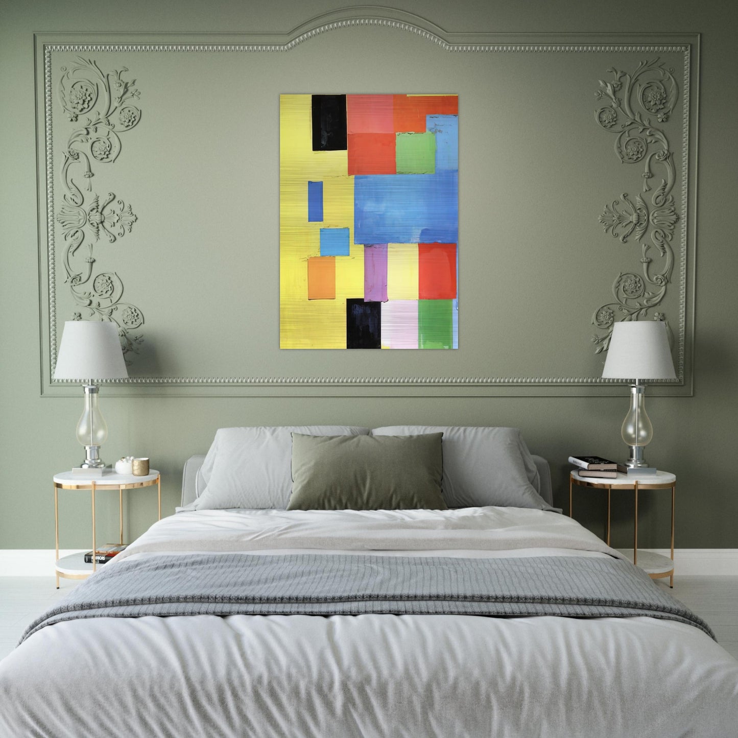 Pastorale - Hans Hofmann Brushed Aluminum Print - 70x100 cm / 28x40 inches | Hans Hofmann Aluminum Print | Hans Hofmann Prints
