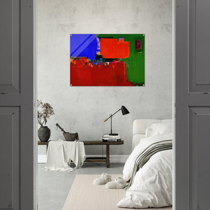 Indian Summer - Hans Hofmann Acrylic Print - 70x100 cm / 28x40″ inches | Hans Hofmann Wall Art | Hans Hofmann Prints
