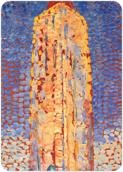 Lighthouse in Westkapelle By Piet Mondrian Pack of 10 Post Cards | Piet Mondrian Post Cards | A6 (10.5 x 14.8 cm) - 4.1 x 5.8 inches