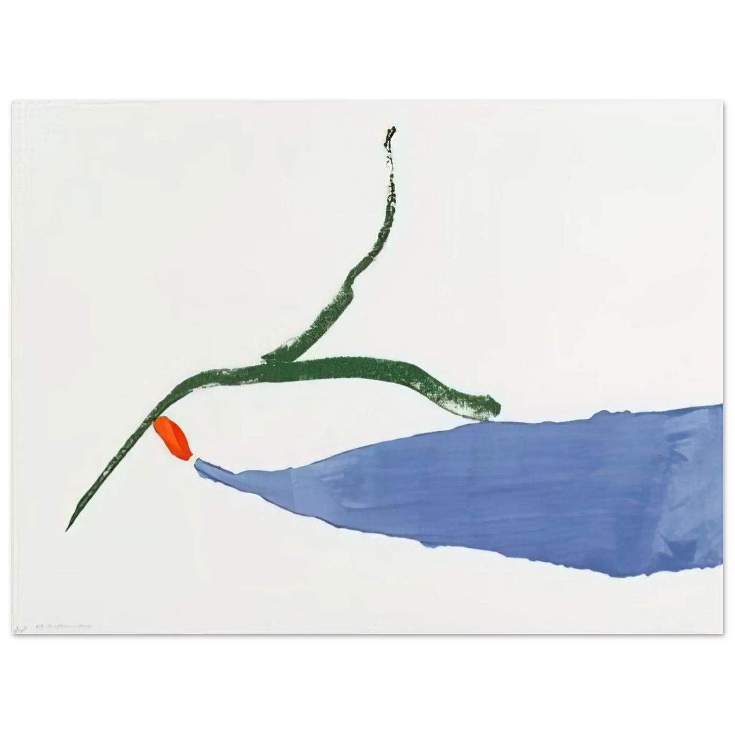 Helen Frankenthaler - A Little Zen - 1970 Wall art - 13x18 cm / 5x7 Inches - Premium Wooden Framed Poster With Fine Art Paper - Black frame