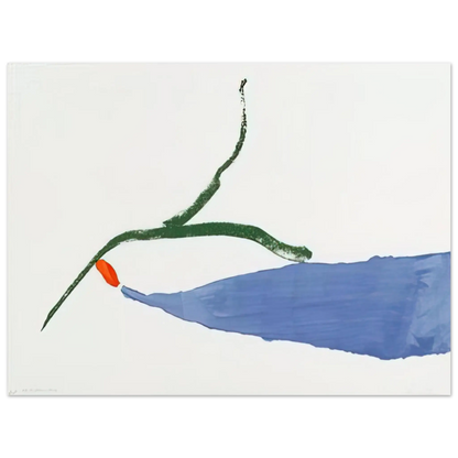 Helen Frankenthaler - A Little Zen - 1970 Wall art - 13x18 cm / 5x7 Inches - Premium Wooden Framed Poster With Fine Art Paper - Black frame