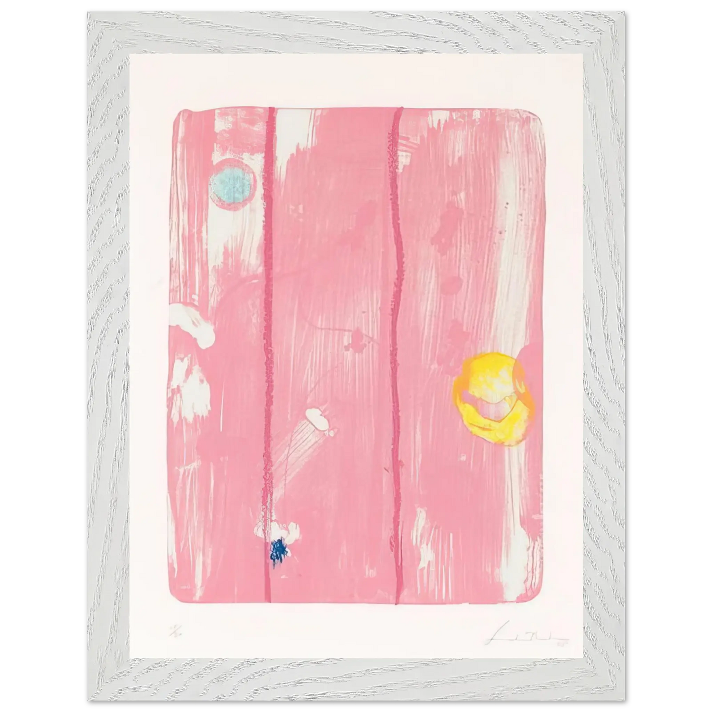 Helen Frankenthaler - Reflections VIII - 1995 Wall art - A3 (29.7 x 42  cm) - Premium Wooden Framed Poster With Fine Art Paper - Wood frame