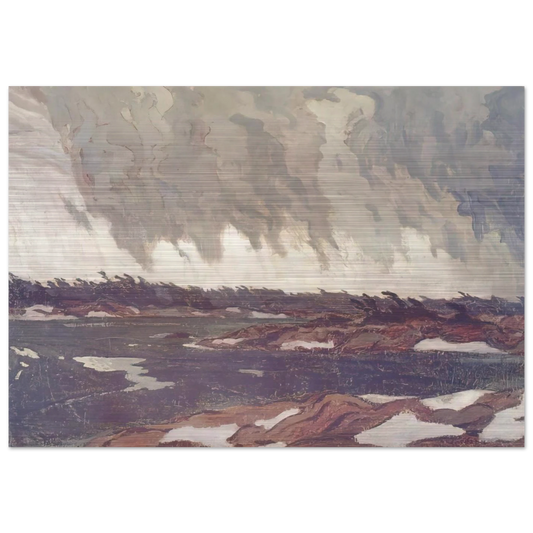 March Storm, Georgian Bay - 1920 - A.Y. Jackson Brushed Aluminum Print - 70x100 cm / 28x40 inches | A.Y. Jackson Aluminum Print | A.Y. Jackson Prints