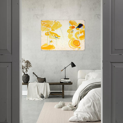 Untitled  Yellow  - Sam Francis Acrylic Print - 70x100 cm / 28x40″ inches