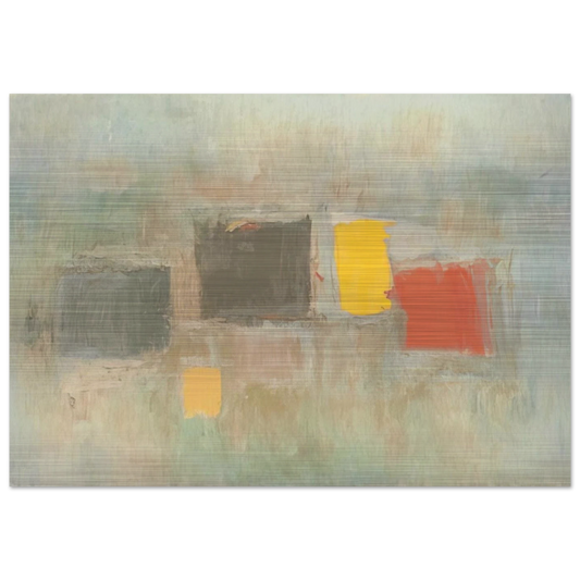 NUMBER 6 1956 - Esteban Vicente Brushed Aluminum Print - 70x100 cm / 28x40 inches | Esteban Vicente Aluminum Print | Esteban Vicente Prints