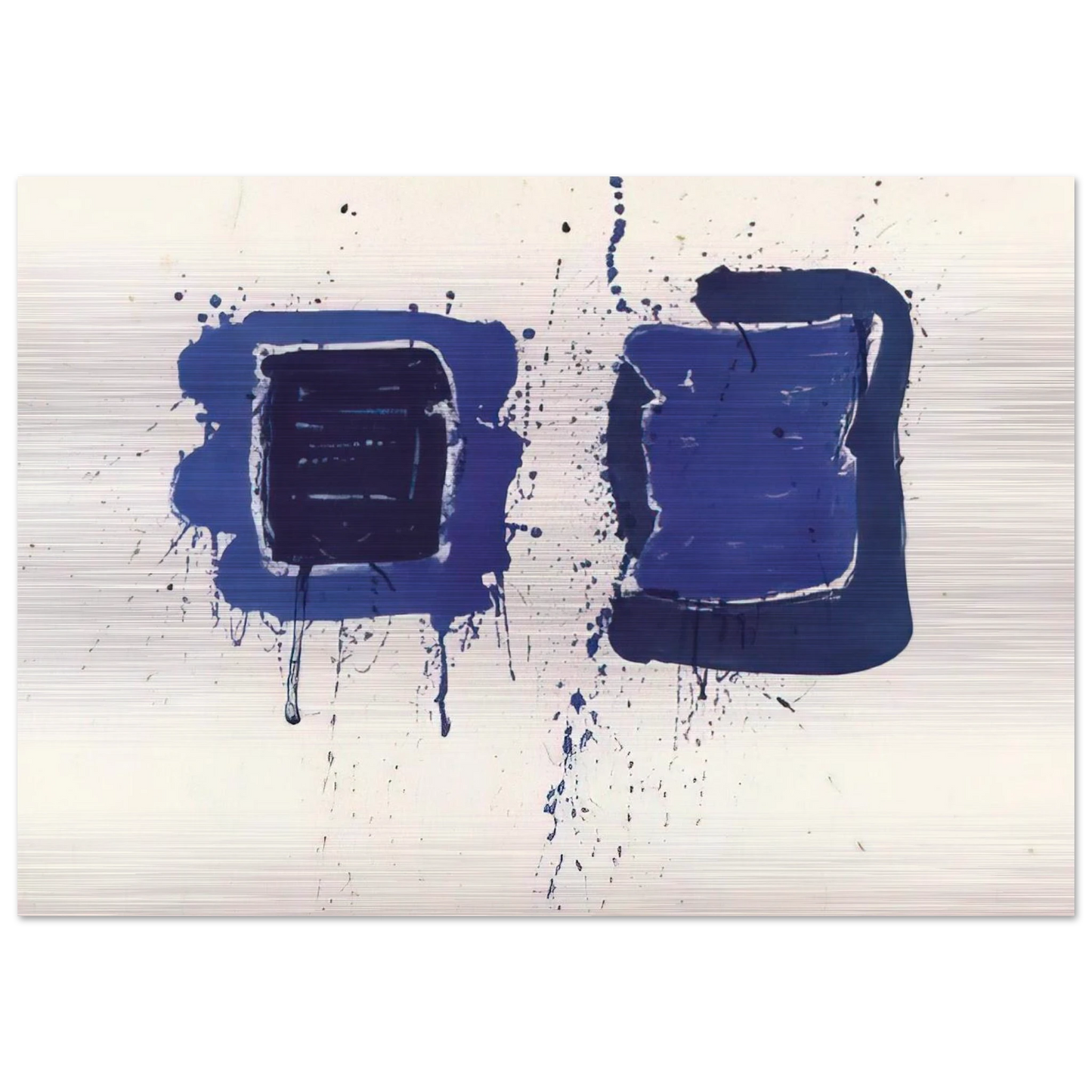 Deux Magots - Sam Francis Brushed Aluminum Print - 70x100 cm / 28x40 inches | Sam Francis Aluminum Print | Sam Francis Prints