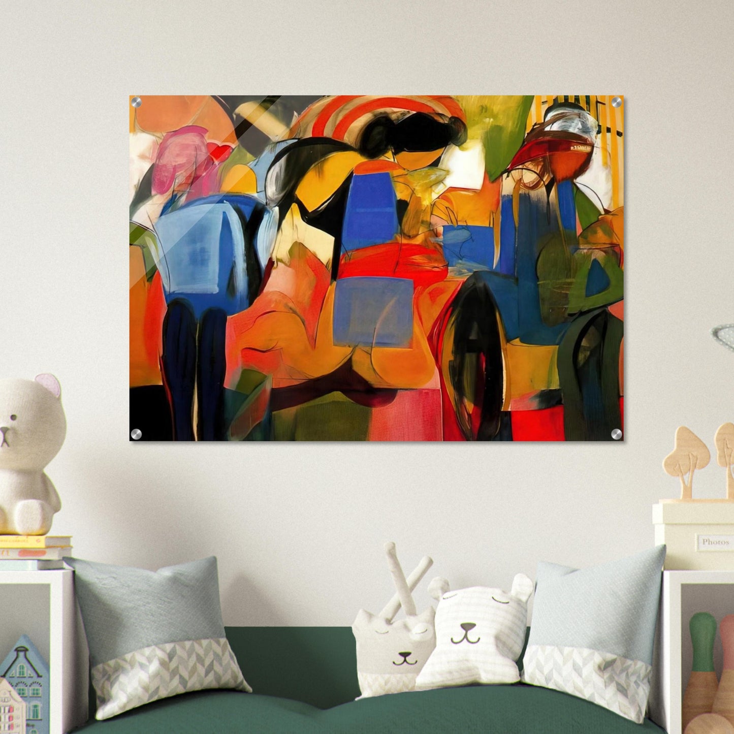 Facade - Abstract Expressionism - Miriam Schapiro Acrylic Print - 70x100 cm / 28x40″ inches