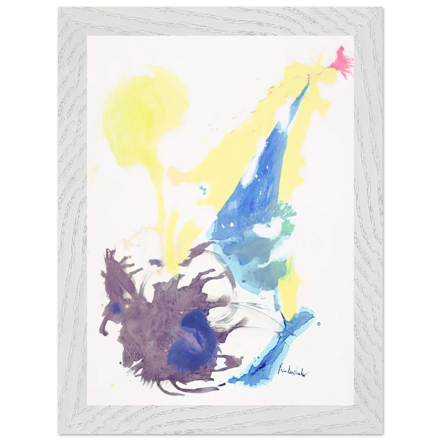 Helen Frankenthaler - Moving Day - 1961 Wall art - 30x45 cm / 12x18 inches - Premium Wooden Framed Poster With Fine Art Paper-canvas - Wood frame