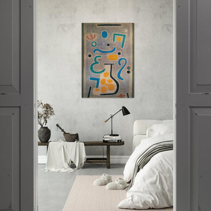 THE VASE 1938 - Paul Klee Brushed Aluminum Print - 70x100 cm / 28x40 inches | Paul Klee Aluminum Print | Paul Klee Prints