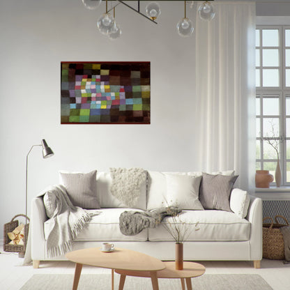 ABSTRACTION WITH REFERENCE TO A FLOWERING TREE 1925 - Paul Klee Brushed Aluminum Print - 70x100 cm / 28x40 inches | Paul Klee Aluminum Print | Paul Klee Prints