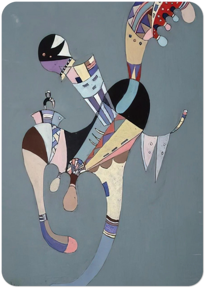 A FLOATING FIGURE 1942 By Wassily Kandinsky Pack of 10 Post Cards | Wassily Kandinsky Post Cards | A6 (10.5 x 14.8 cm) - 4.1 x 5.8 inches