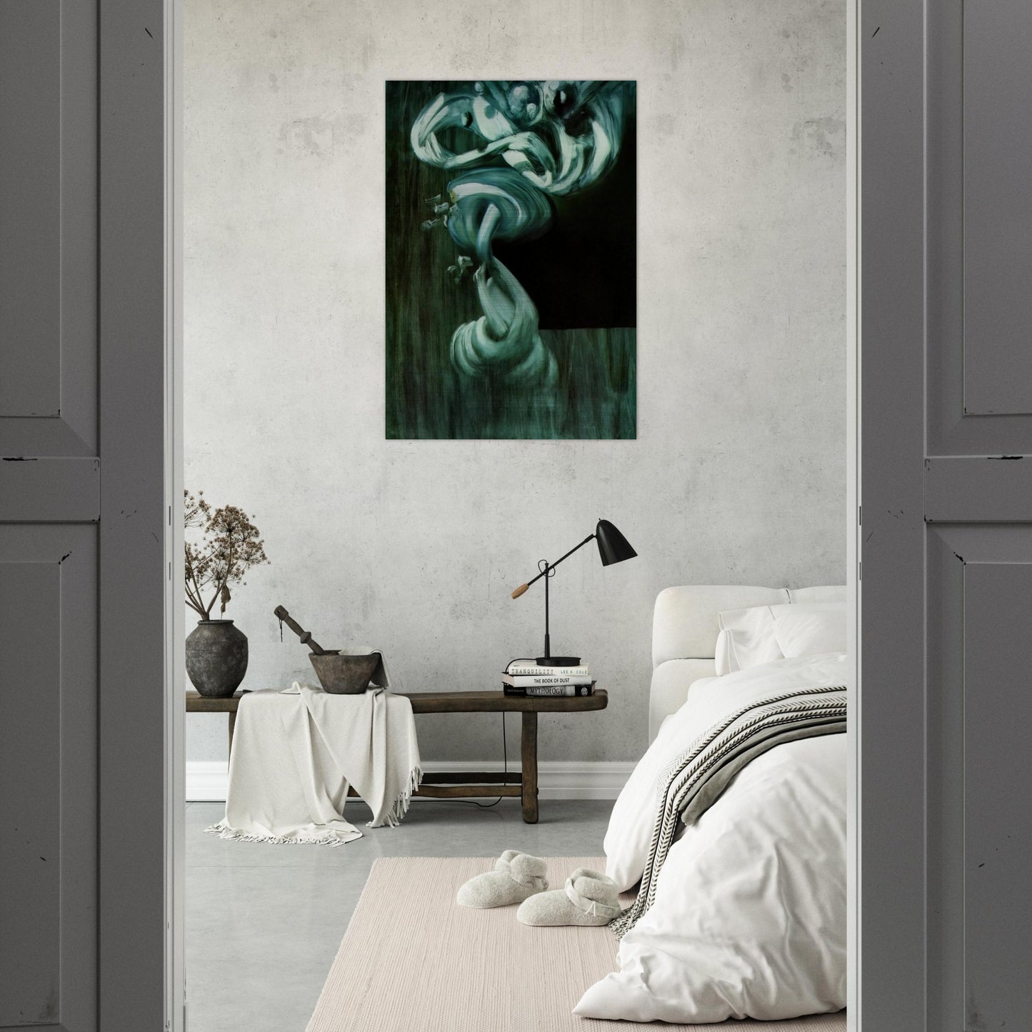 STUDY FOR A FRUIT BOWL IN STILL LIFE FAST MOVING - Salvador Dali Brushed Aluminum Print - 70x100 cm / 28x40 inches | Salvador Dali Aluminum Print | Salvador Dali Prints