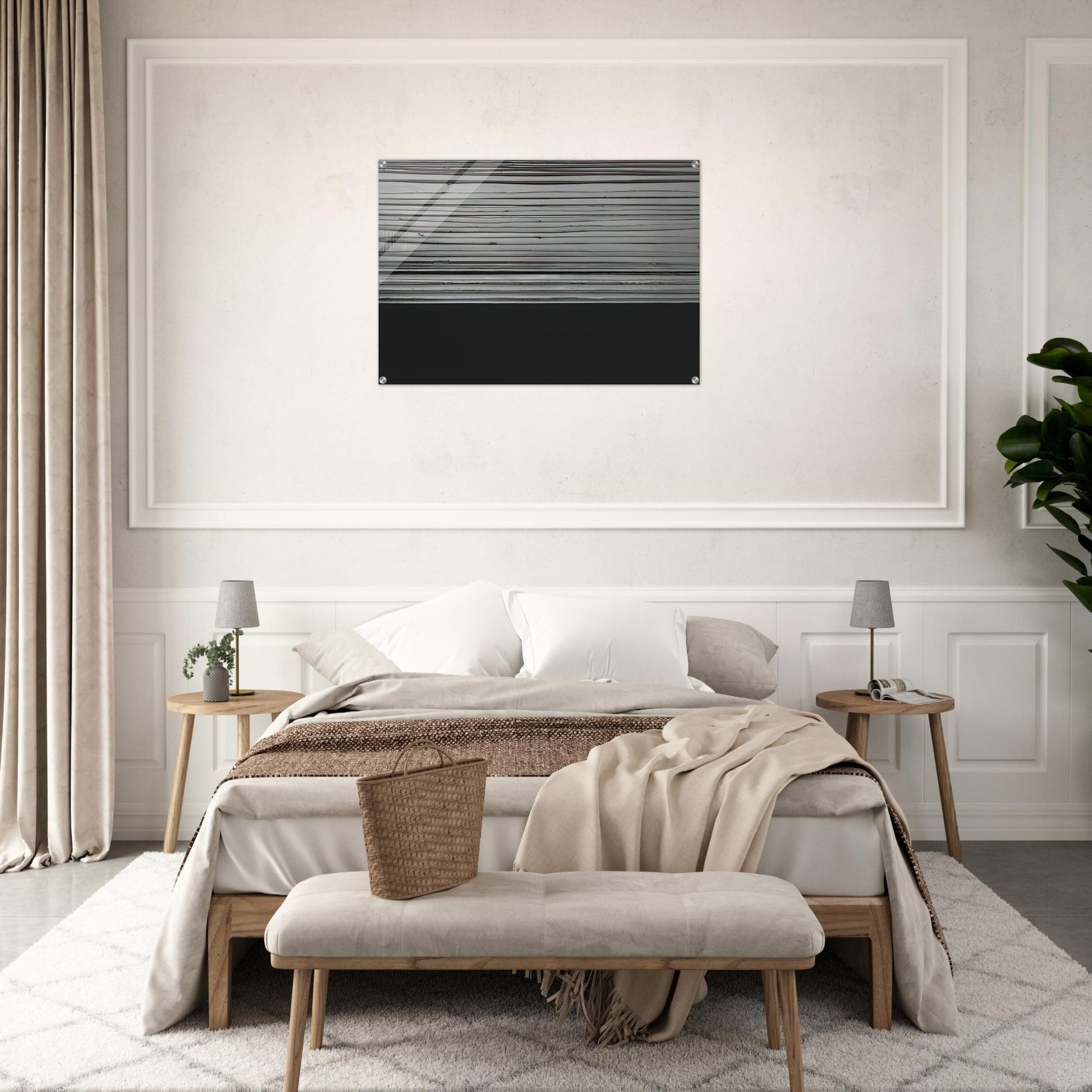 Peinture 12 November 2008 diptyque - 2008 - Pierre Soulages Acrylic Print - 70x100 cm / 28x40″ inches