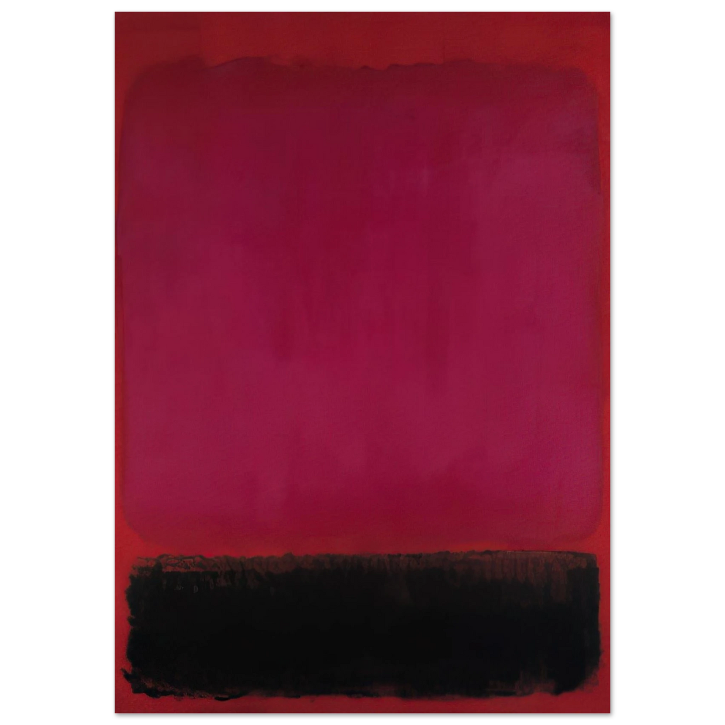 Helen Frankenthaler - Untitled - 1967 Wall art - 30x45 cm / 12x18 inches - Premium Wooden Framed Poster With Fine Art Paper-canvas - Black frame