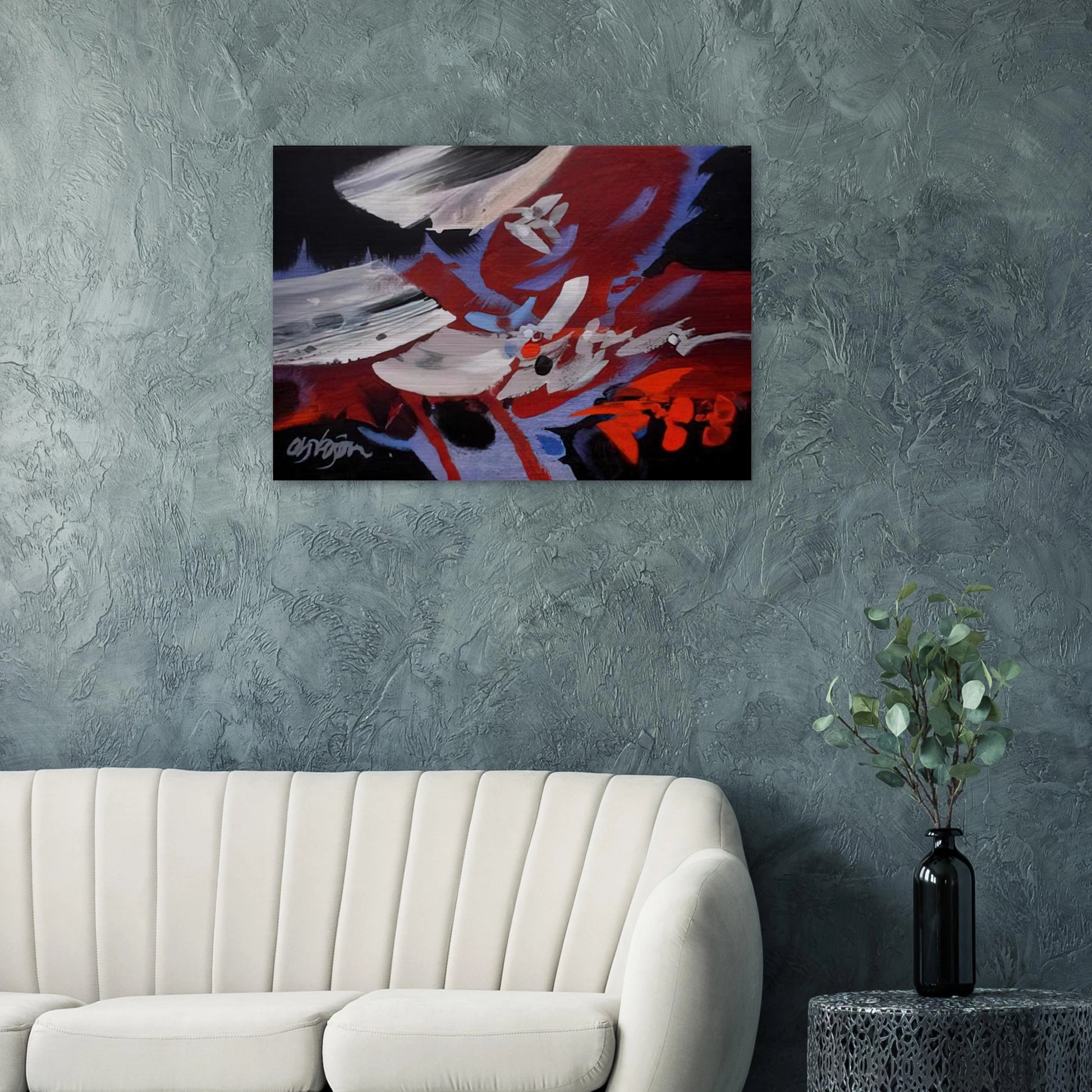 VIENTOS 1989 - Alejandro Obregon Brushed Aluminum Print - 70x100 cm / 28x40 inches | Alejandro Obregon Aluminum Print | Alejandro Obregon Prints