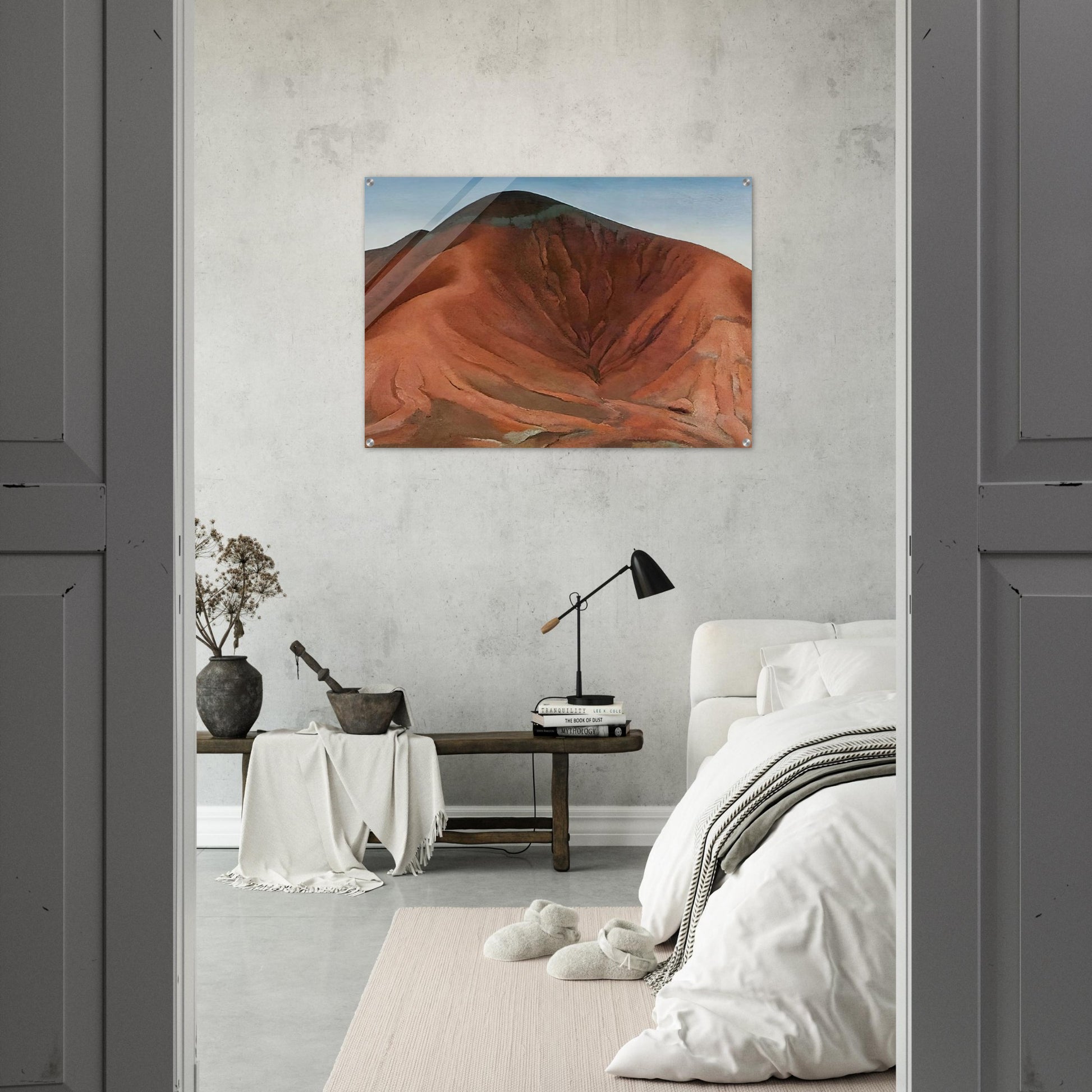 Small Purple Hills - Georgia O'Keeffe Acrylic Print - 70x100 cm / 28x40″ inches